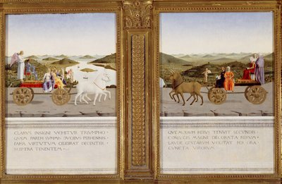 Allegorical Triumphs of Federico da Montefeltro, Duke of Urbino and Battista Sforza by Piero della Francesca